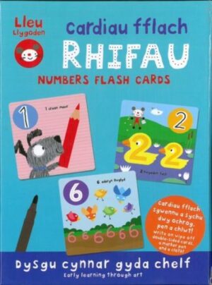 Cardiau Fflach Rhifau Lleu Llygoden